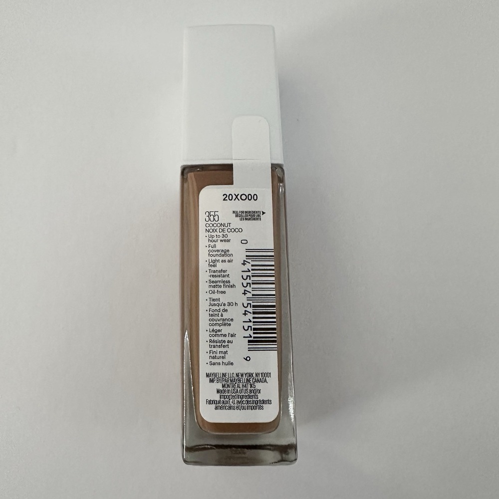 Maybelline Super Stay Full Coverage Foundation Coconut 355 1 fl oz New Sealed - Picture 2 of 2